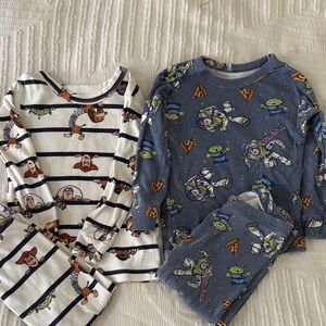 2 GAP Kids Pajama pants long sleeve Sets- Blue and White size 2T
